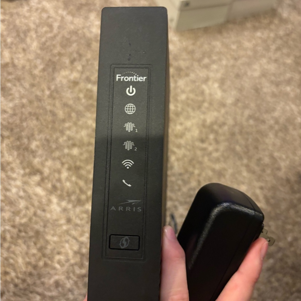 Arris Frontier NVG468MQ Ethernet Voice Gateway Wi-Fi Router.